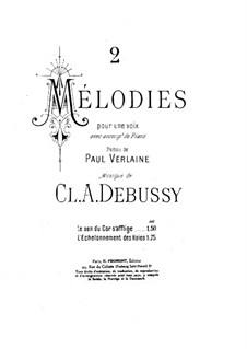 Three Songs, L.81: No.3 L'échelonnement des haies by Claude Debussy