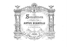 Five Sonatinas for Piano Four Hands, Op.24, 54, 58, 60: Five Sonatinas for Piano Four Hands by Anton Diabelli