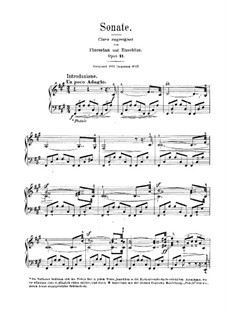 Sonata No.1 in F Sharp Minor, Op.11: For piano by Robert Schumann