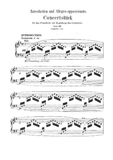 Introduction and Allegro Appassionato, Op.92: Arrangement for piano by Robert Schumann