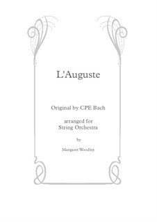 L'Auguste (for Strings): L'Auguste (for Strings) by Margaret Woodley