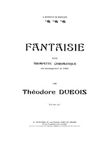 Fantasia for Trumpet and Piano: Solo part by Théodore Dubois