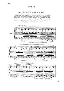 La glu: Act II, for voices and piano by Gabriel Dupont