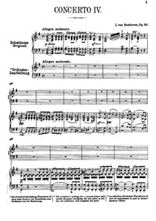 Complete Concerto: Version for two pianos four hands by Ludwig van Beethoven