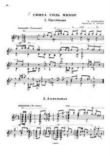 Suite in G Minor: Suite in G Minor by Ludovico Roncalli