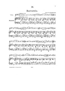 No.16 Barcarole: Score by César Cui