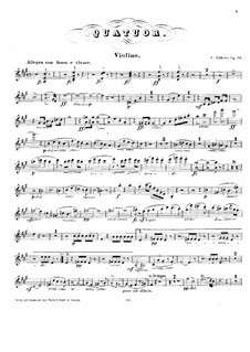 Piano Quartet in A Major, Op.26: Violin part by Carl Lührss