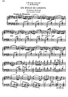 Eighteen Pieces for Piano, TH 151 Op.72: No.15 Un poco di Chopin by Pyotr Tchaikovsky