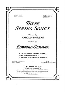 Three Spring Songs: Three Spring Songs by Edward German