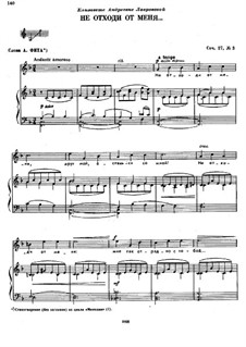 Six Romances, TH 98 Op.27: No.3 Do Not Leave Me by Pyotr Tchaikovsky