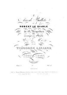 Robert le diable (Robert the Devil): Choeur dansé, for Harp by Giacomo Meyerbeer