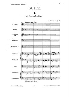 Characteristic Suite, Op.9: Full score by Alexander Glazunov