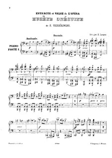 No.13 Waltz: For two pianos eight hands – piano I part by Pyotr Tchaikovsky