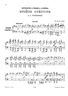 No.13 Waltz: For two pianos eight hands – piano I part by Pyotr Tchaikovsky