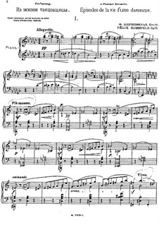 Episodes dans la vie d'une danseuse (From the Life of a Dancer), Op.52: No.1 by Felix Blumenfeld