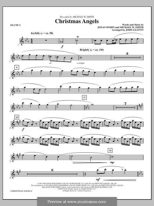 Christmas Angels: Flute 2 part by Jonas Myrin, Michael W. Smith