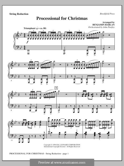 Processional for Christmas: Keyboard String Reduction by Unknown (works before 1850)
