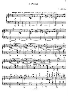 Polish Suite, Op.23: No.4 Mazurka in E Flat Major by Felix Blumenfeld