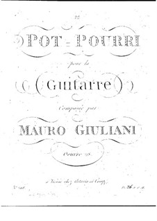 Potpourri for Guitar, Op.28: Potpourri for Guitar by Mauro Giuliani