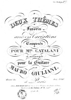 Deux thêmes favoris, Op.80: Deux thêmes favoris by Mauro Giuliani