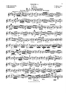 Violin-Terzette. Book IV: Violin I part by Joseph Haydn, Wolfgang Amadeus Mozart, Felix Mendelssohn-Bartholdy, Ludwig van Beethoven