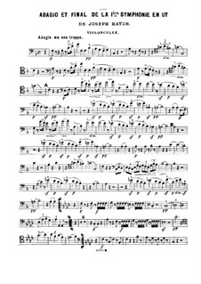 Fragments des symphonies célèbres: Volume II. Version for piano trio – cello part by Joseph Haydn