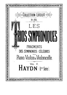 Fragments des symphonies célèbres: Volume II. Version for piano trio by Joseph Haydn