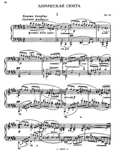 Lyrical Suite, Op.32: Movement I by Felix Blumenfeld