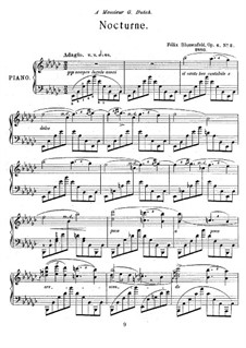 Two Nocturnes, Op.6: Nocturne No.2 in E Flat Minor by Felix Blumenfeld