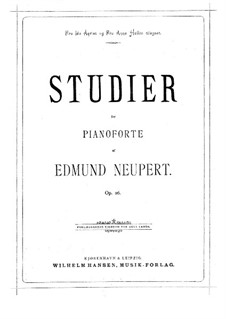 Eight Etudes, Op.26: Eight Etudes by Edmund Neupert