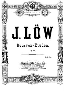 Eight Octave Etudes, Op.281: Complete set by Josef Löw