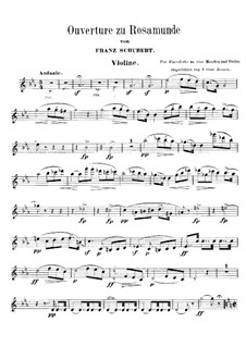 Overture: For violin and piano four hands – solo part by Franz Schubert