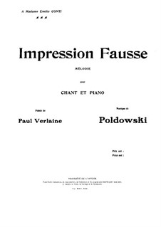 Impression Fausse: Impression Fausse by Poldowski