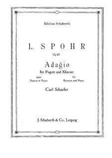 Sonata for Violin and Harp No.4 in F Major, Op.115: Version for bassoon and piano by Louis Spohr