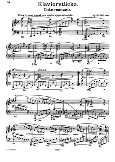 Six Pieces, Op.118: Complete set by Johannes Brahms