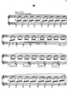 No.3 Le vent dans la plaine: For piano by Claude Debussy