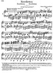 Eight Novelettes, Op.21: Complete set by Robert Schumann