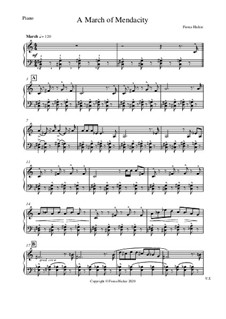 A March of Mendacity: For piano by Fiona Hickie