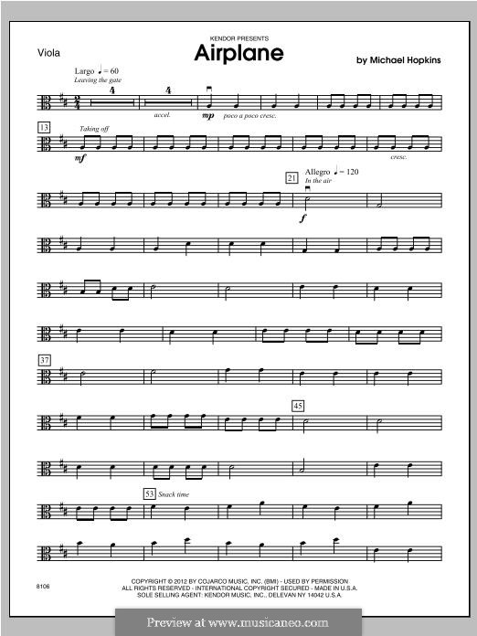 Airplane: Viola part by John H. Hopkins Jr.