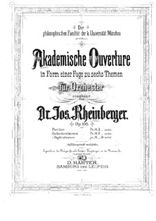 Academic Overture, Op.195: Academic Overture by Josef Gabriel Rheinberger