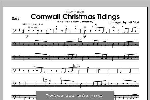 Cornwall Christmas Tidings (God Rest Ye Merry Gentlemen): Bass part by folklore