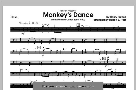 The Fairy Queen, Z.629: Monkey's Dance, for strings – Bass part by Henry Purcell