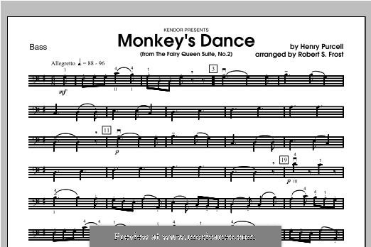 The Fairy Queen, Z.629: Monkey's Dance, for strings – Bass part by Henry Purcell