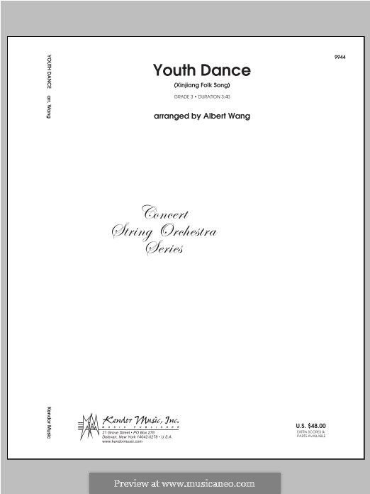 Youth Dance (Xinjiang Folk Song) by folklore sheet music on MusicaNeo