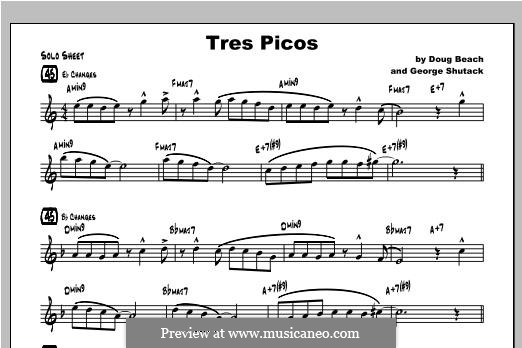 Tres Picos by G. Shutack - sheet music on MusicaNeo