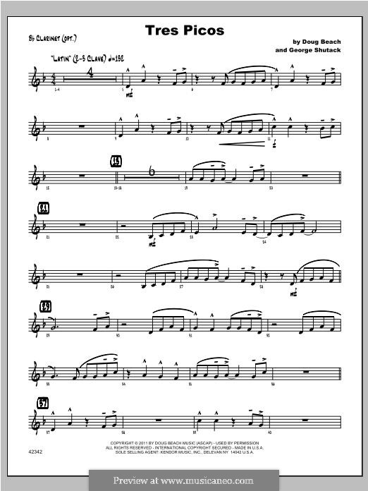Tres Picos by G. Shutack - sheet music on MusicaNeo