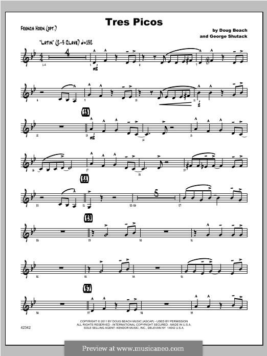 Tres Picos by G. Shutack - sheet music on MusicaNeo