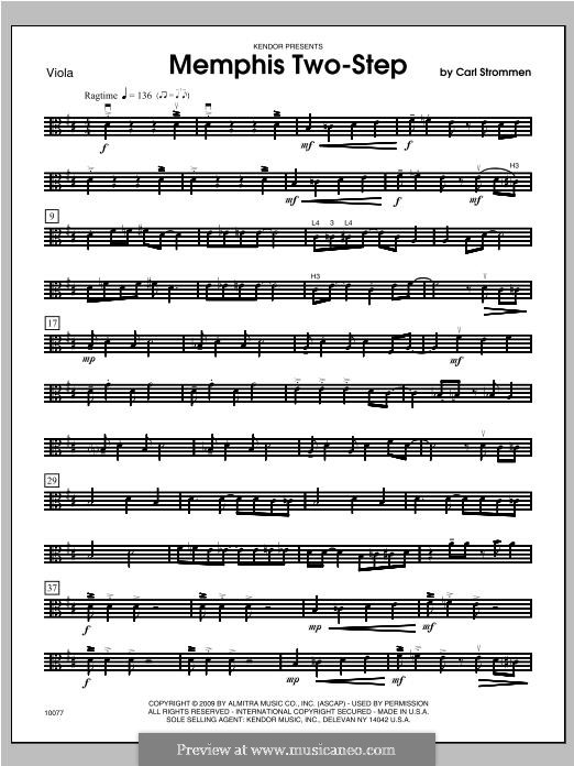 Memphis Two-Step: Viola part by Carl Strommen