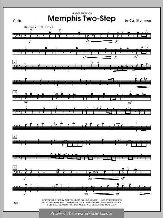 Memphis Two-Step: Cello part by Carl Strommen