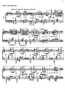 Etudes, L.136: No.5 Pour les octaves by Claude Debussy